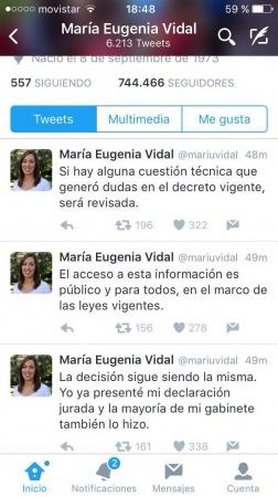Declaraciones juradas: ante la polémica, Vidal anunció que derogará artículos del decreto