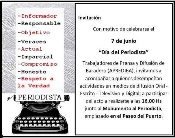 Acto del Día del Periodista