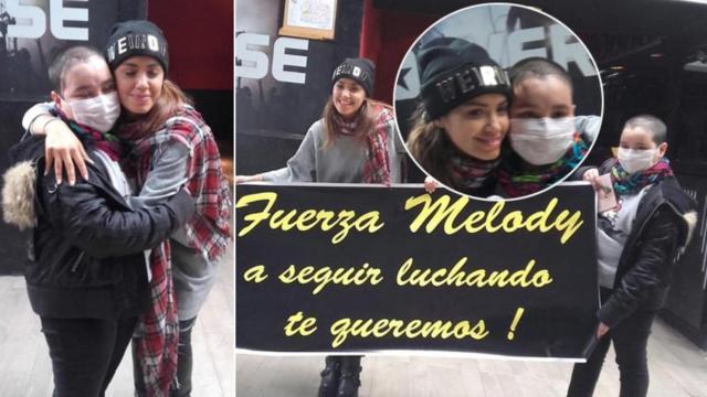 Lali Espósito y una conmovedora historia detrás de esta foto con Melody, una niña que lucha contra un cáncer