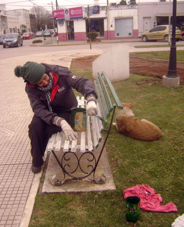 Pérgolas en la Plaza Colón