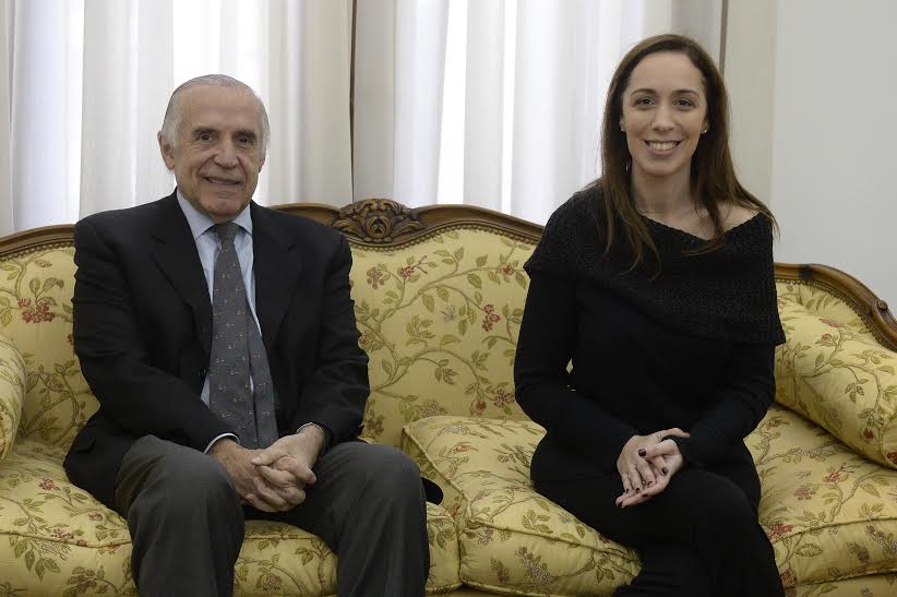 Vidal se reunió con el intendente de San Nicolás, Ismael Passaglia