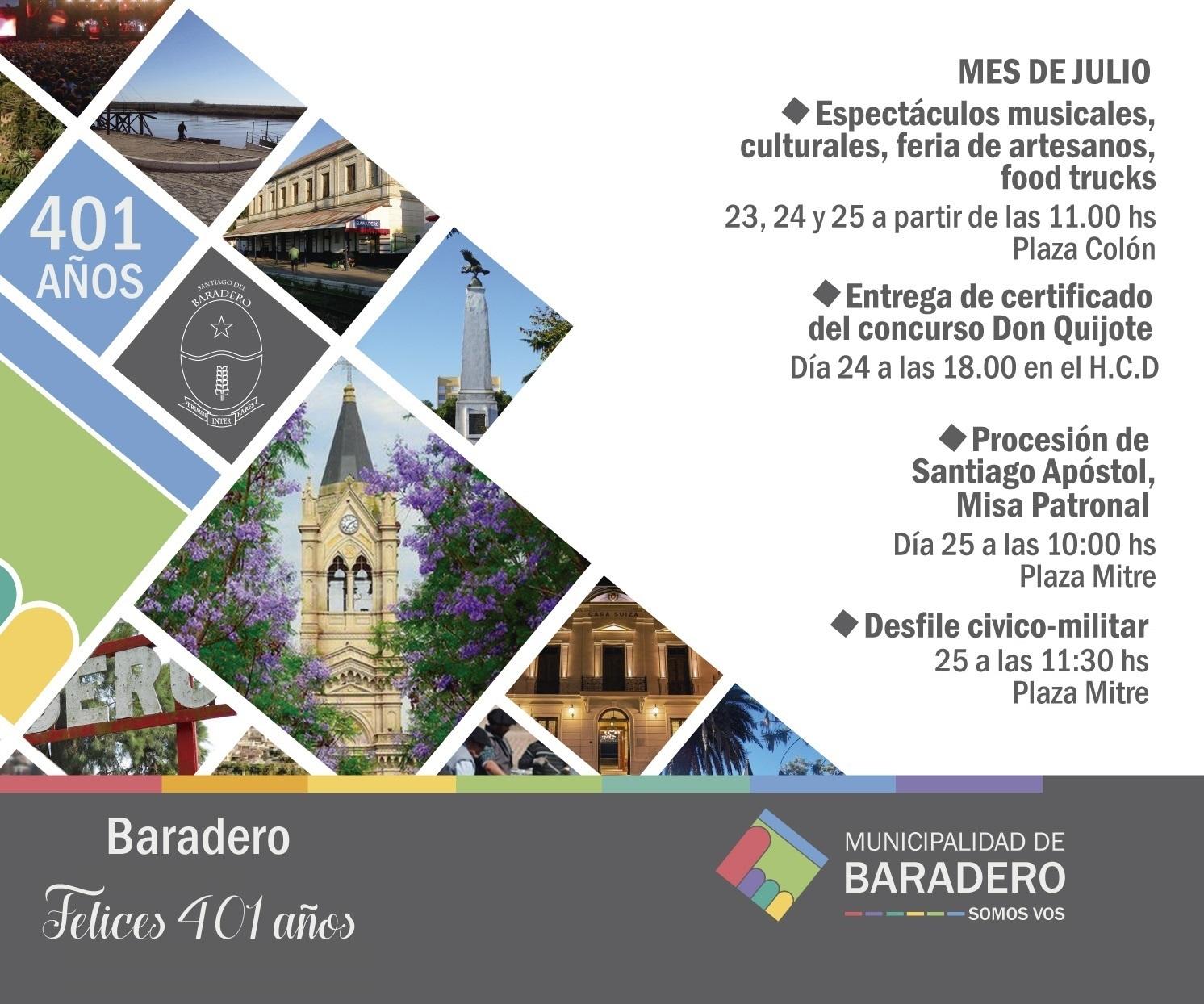 Santiago del Baradero festeja el 401° Aniversario