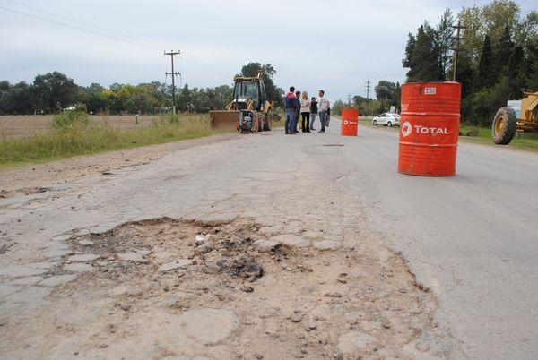Dentro de un mes terminará la repavimentación del puente de la 41