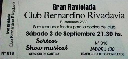 Raviolada en Rivadavia