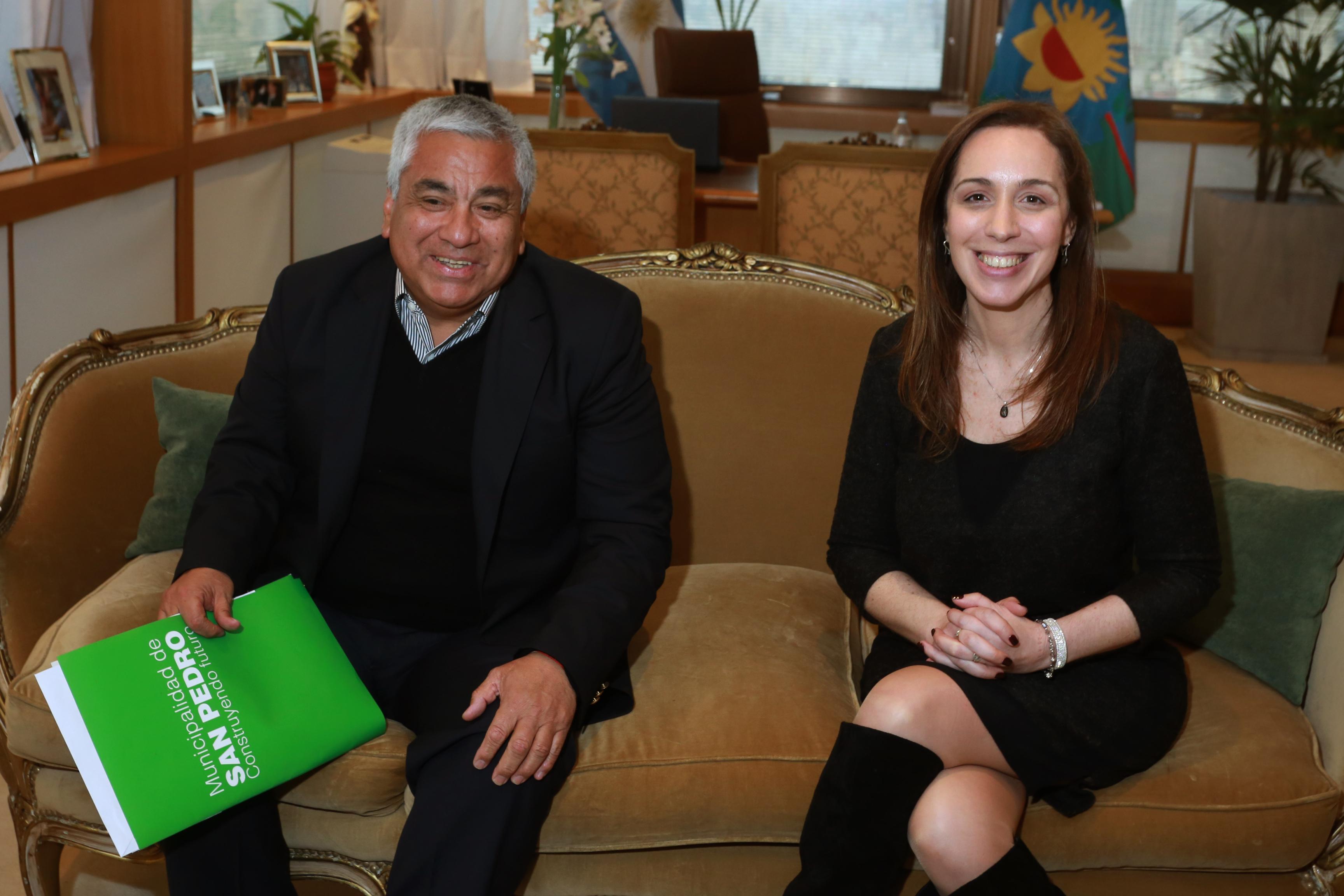 Vidal se reunió con el intendente de San Pedro, Cecilio Salazar