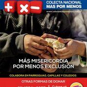 10 y 11 de Septiembre: Mas Misericordia por Menos Exclusión. Colecta + x –