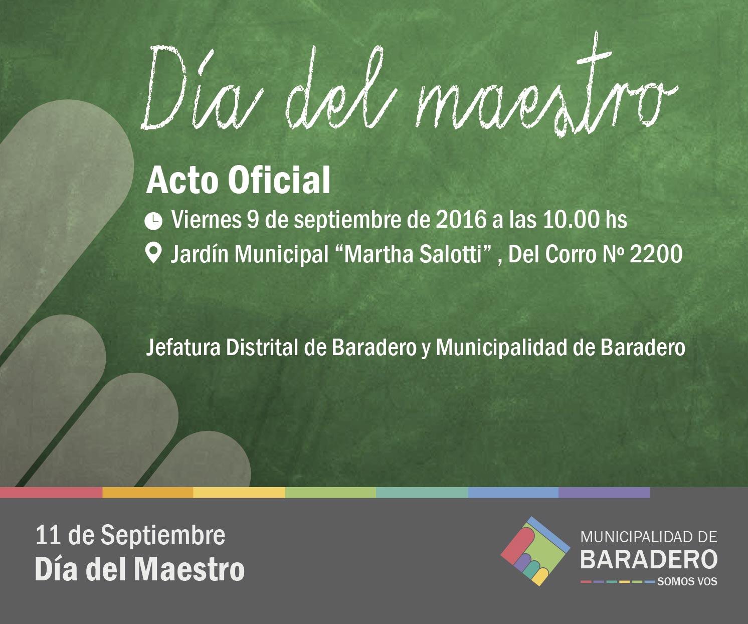 Acto oficial del Día del Maestro