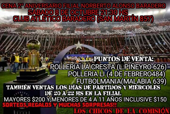 Cena Aniversario de la Filial de River Plate “Beto Alonso”