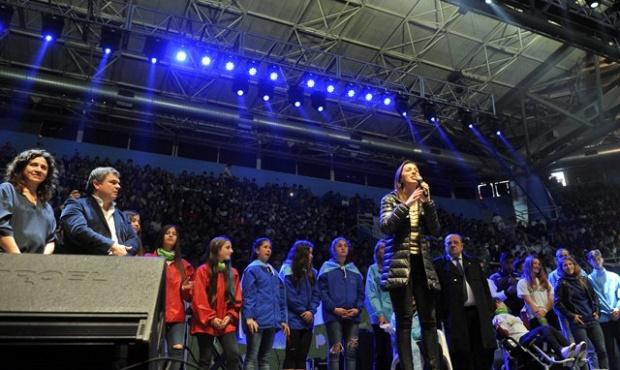 María Eugenia Vidal participó de la apertura de las finales de los Juegos Bonaerenses