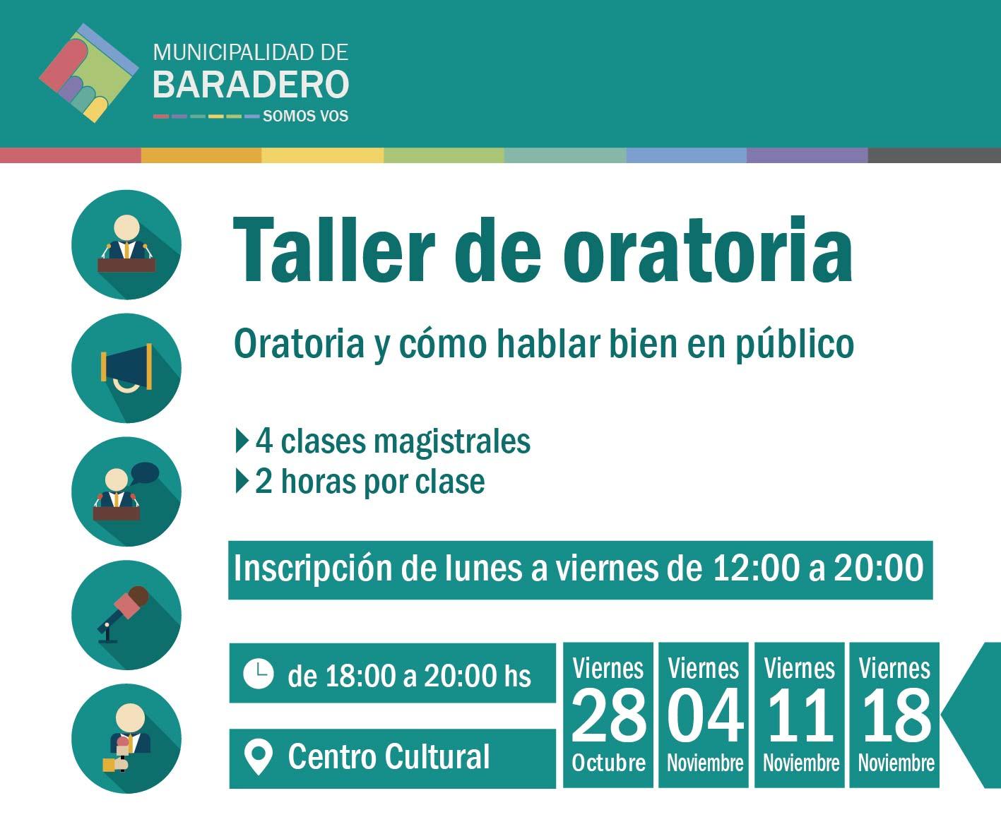 Taller de oratoria y cómo hablar bien en público