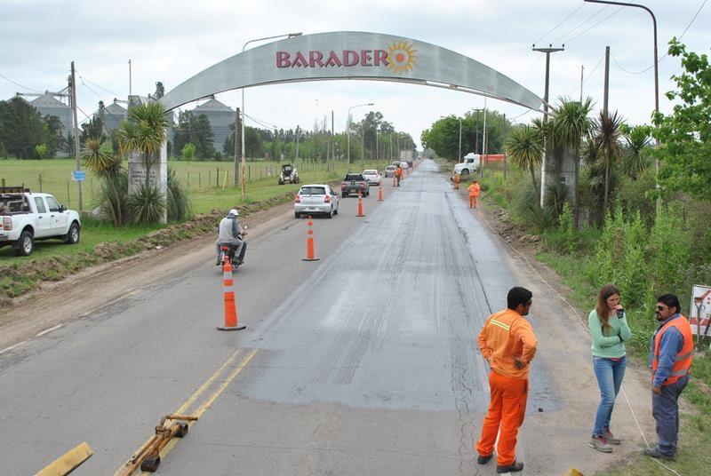 Continúa la obra de repavimentación del acceso