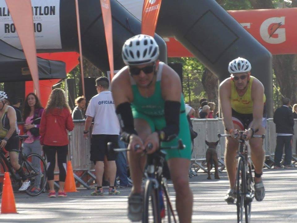 Mati y Augusto… en el Half Triatlón “Cuna de la Bandera”