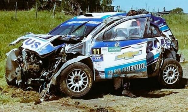 El accidente que sufrió Nalbandian corriendo en el Rally Argentino en Entre Ríos
