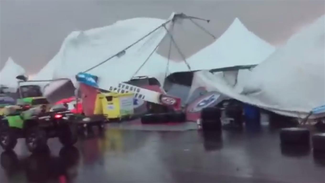 Temporal en Entre Ríos: un tornado provocó destrozos en el autódromo