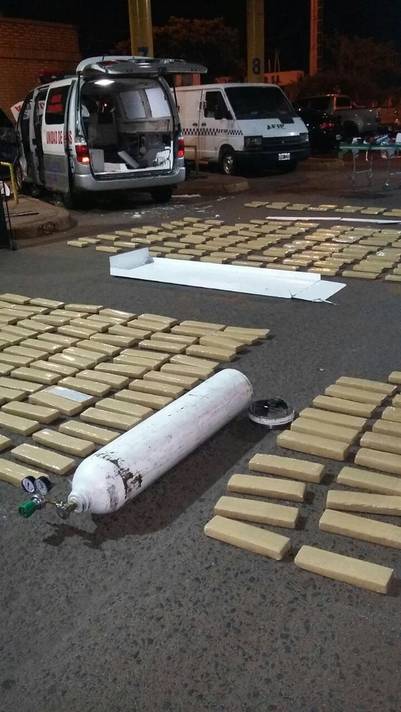 La ambulancia narco: un falso enfermo y 257 kilos de marihuana