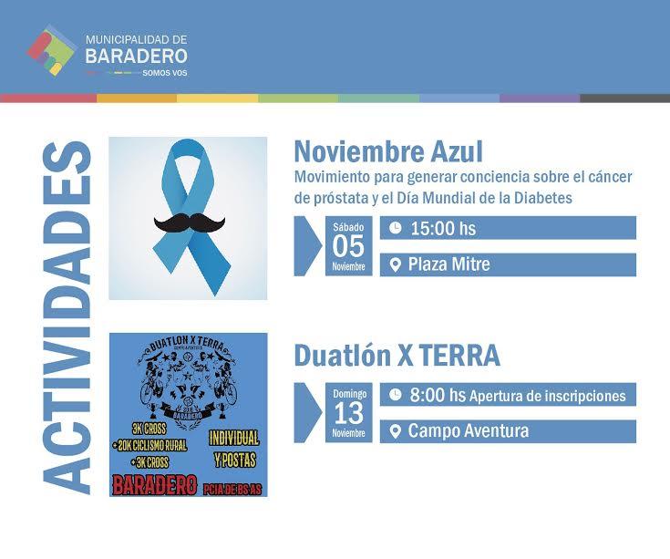 Noviembre Azul y Duatlón X Terra