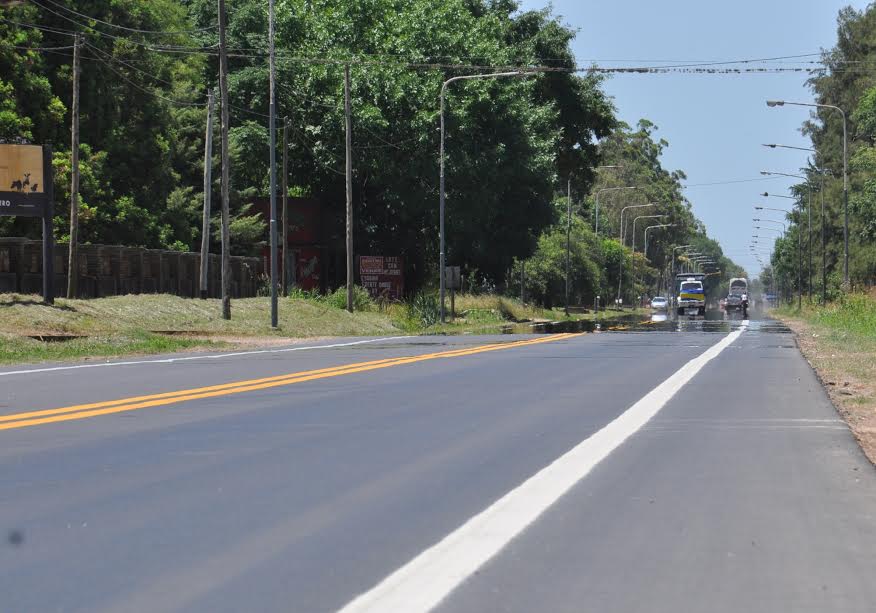 Terminó la repavimentación del acceso a la ciudad de Baradero