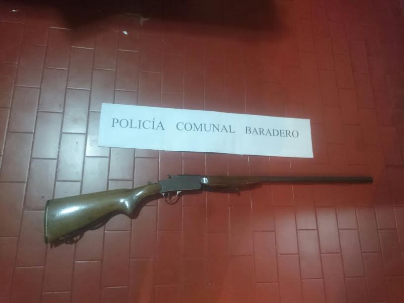 Policía secuestra una escopeta por tenencia ilegal