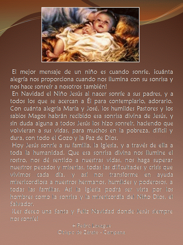 Mensaje de Navidad 2016 de Monseñor Pedro Laxague