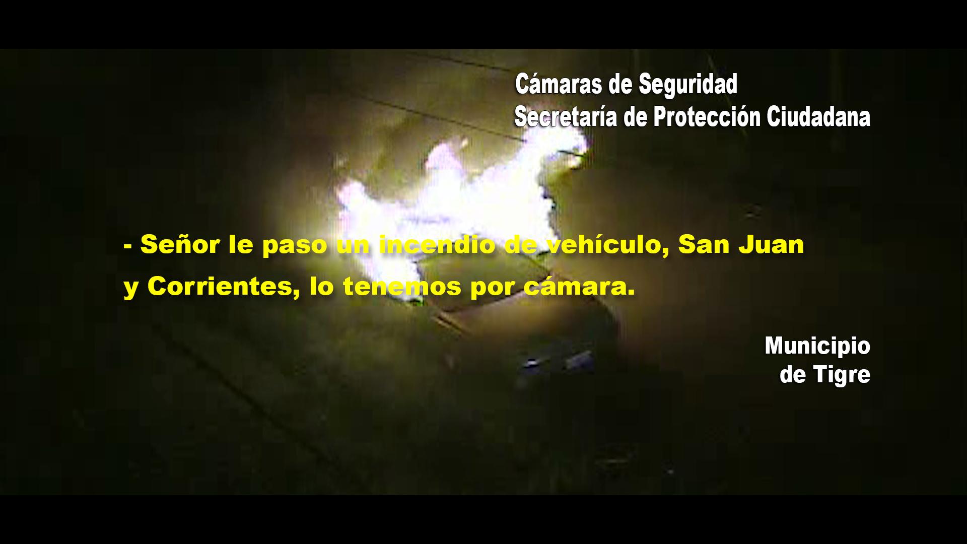 Tigre. Detienen a dos pirómanos, luego de incendiar un vehículo
