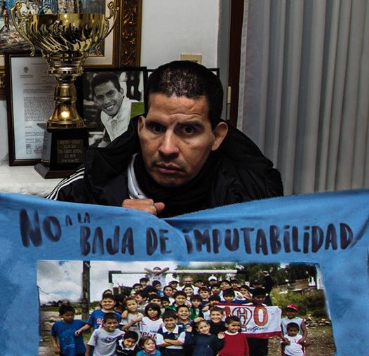 «El Negro» Cáceres contra la baja de edad de imputabilidad