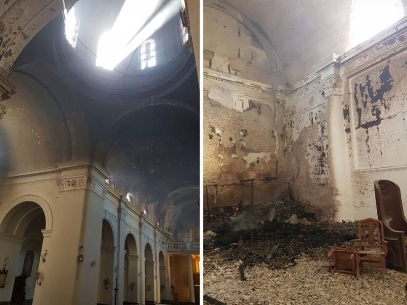 Así quedó la histórica catedral de San Nicolás tras el incendio