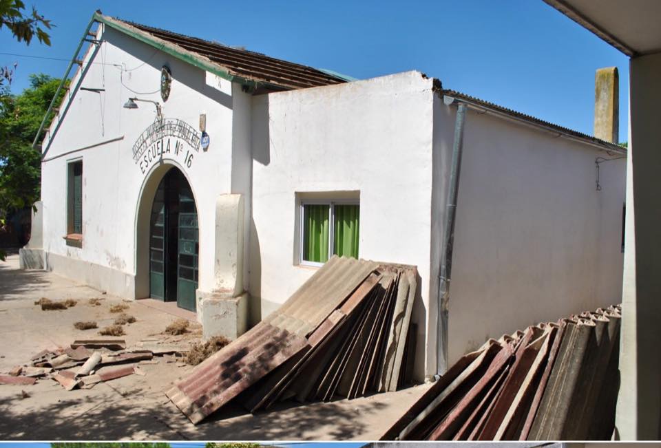 Cambiaron el techo de la Escuela N° 16