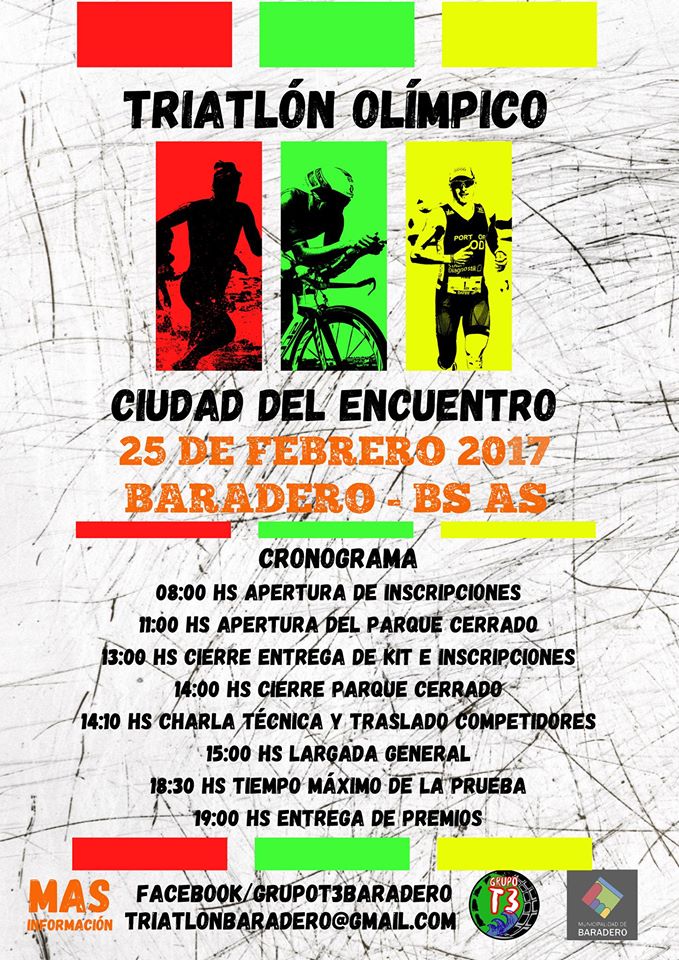 Se realiza el 1er Triatlón Olímpico y Carrera de Aguas Abiertas «Ciudad del Encuentro»