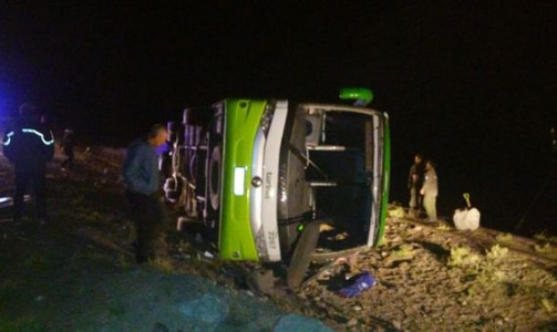 19 muertos por el vuelco de un ómnibus en la cordillera