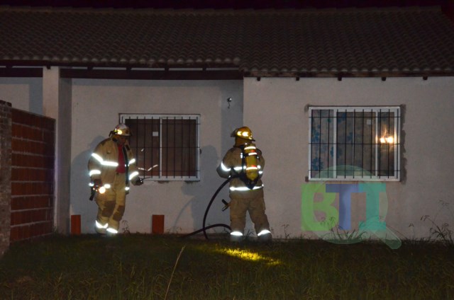 Principio de incendio en una vivienda