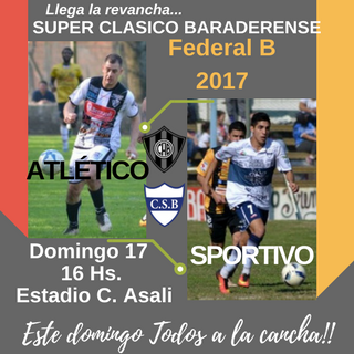 El Súper Clásico Atlético – Sportivo se juega el domingo a las 16 hs.