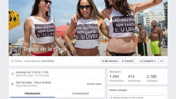 Convocaron a un «tetazo» en el Obelisco tras la polémica con los topless en Necochea