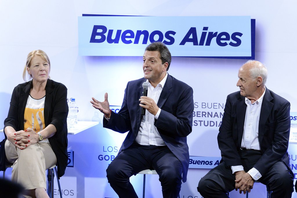 Massa, Stolbizer y Lavagna en el lanzamiento de la Escuela de Gobierno de la Provincia de Buenos Aires