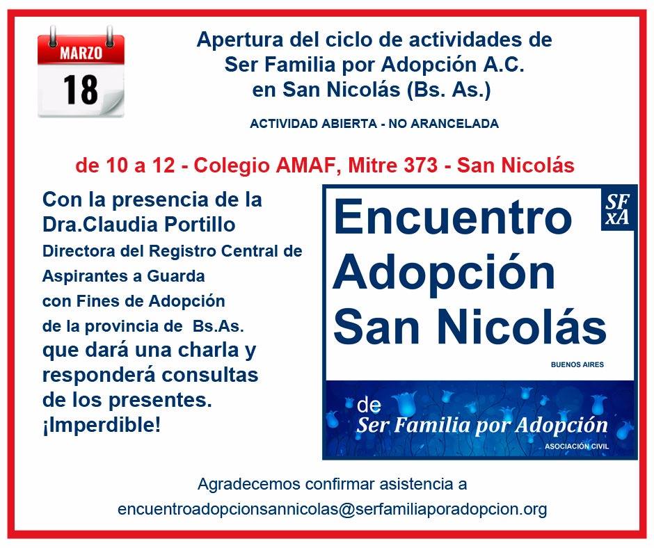 Charla sobre Adopción en San Nicolás