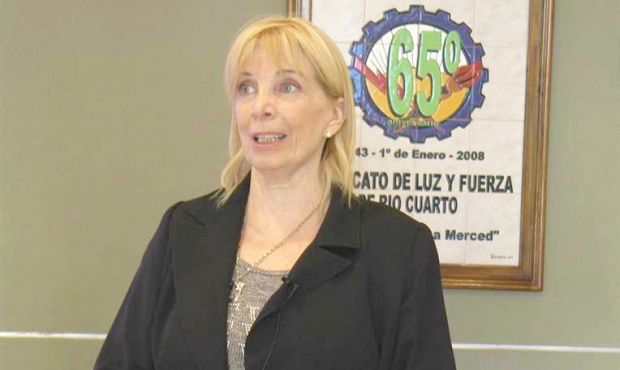 Viuda de Ubaldini en el acto por los 35 años de la movilización del 30 de marzo de 1982