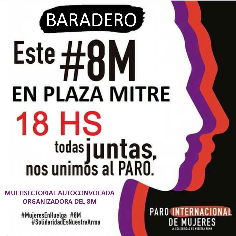 8M. Marcha «Ni una Menos» en Baradero
