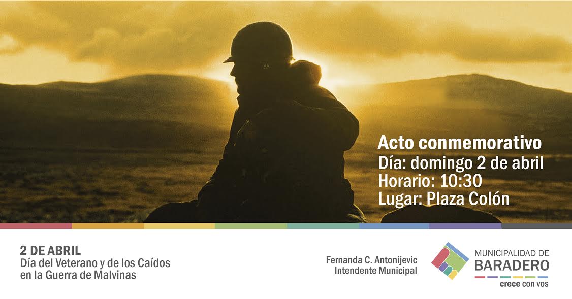 Acto oficial del Día del Veterano y de los Caídos en la Guerra de Malvinas