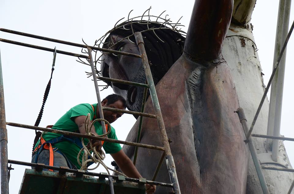Comenzó la restauración del Cristo de la Hermandad
