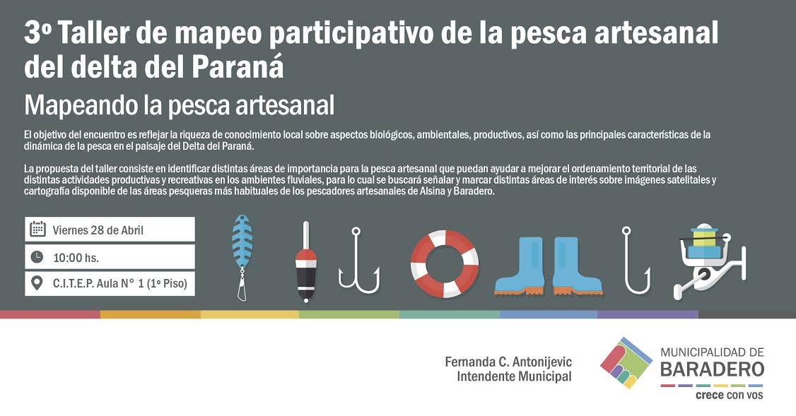 Tercer taller de mapeo participativo de la pesca artesanal del Delta del Paraná