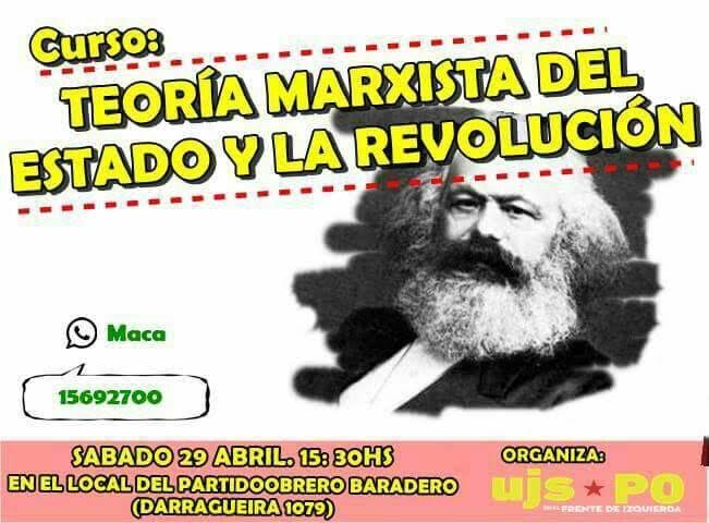 Curso Gratuito: «la concepción marxista del estado y la revolución»