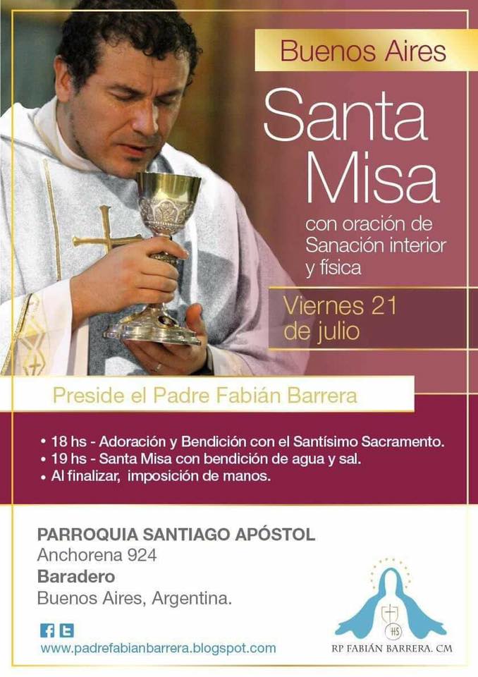 El Padre Barrera este viernes en Baradero
