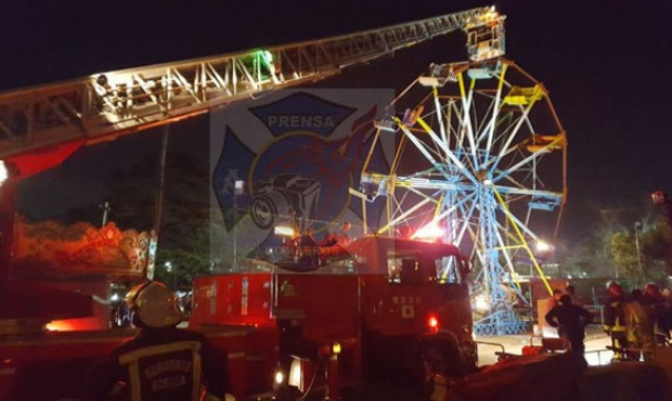 Pánico en un parque de diversiones en Ezeiza