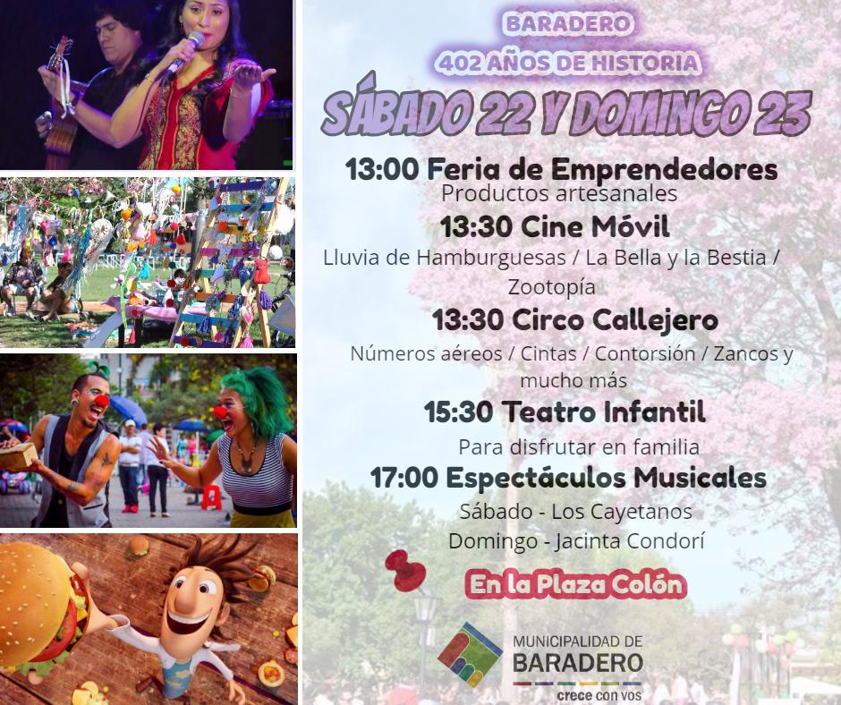 Festejos del 402° aniversario de Baradero