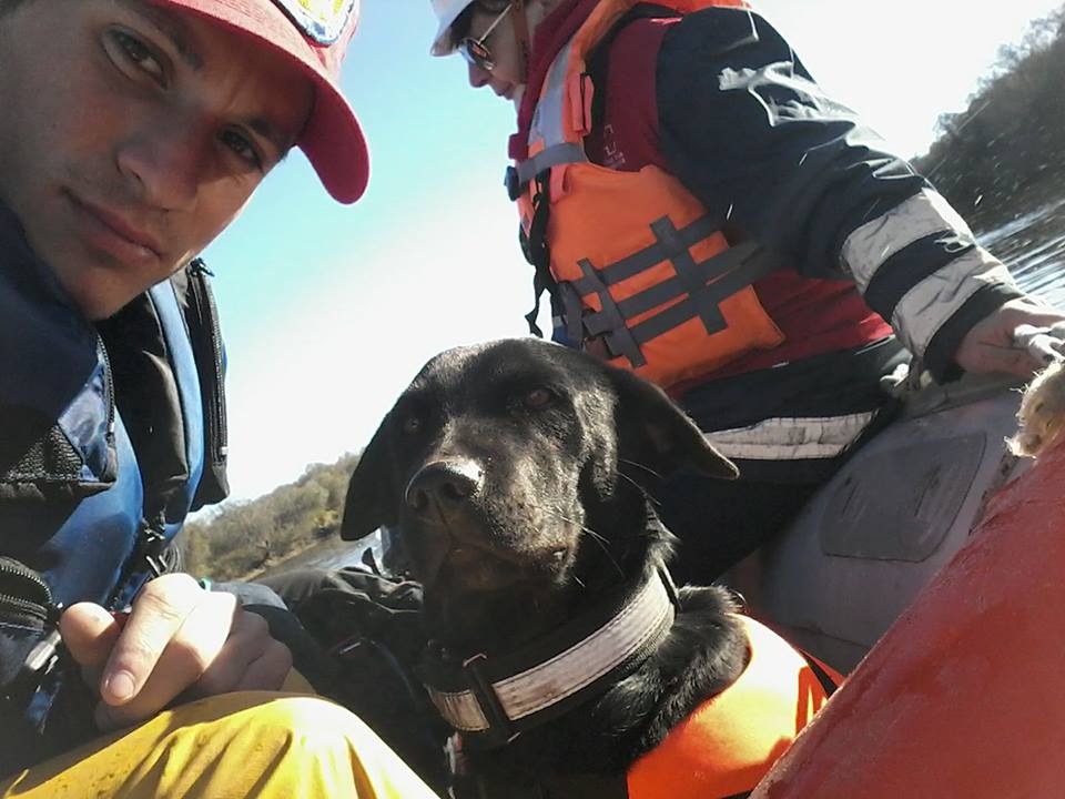 Un baraderense y sus perros de búsqueda, colaboran con la justicia en el crimen de Anahí