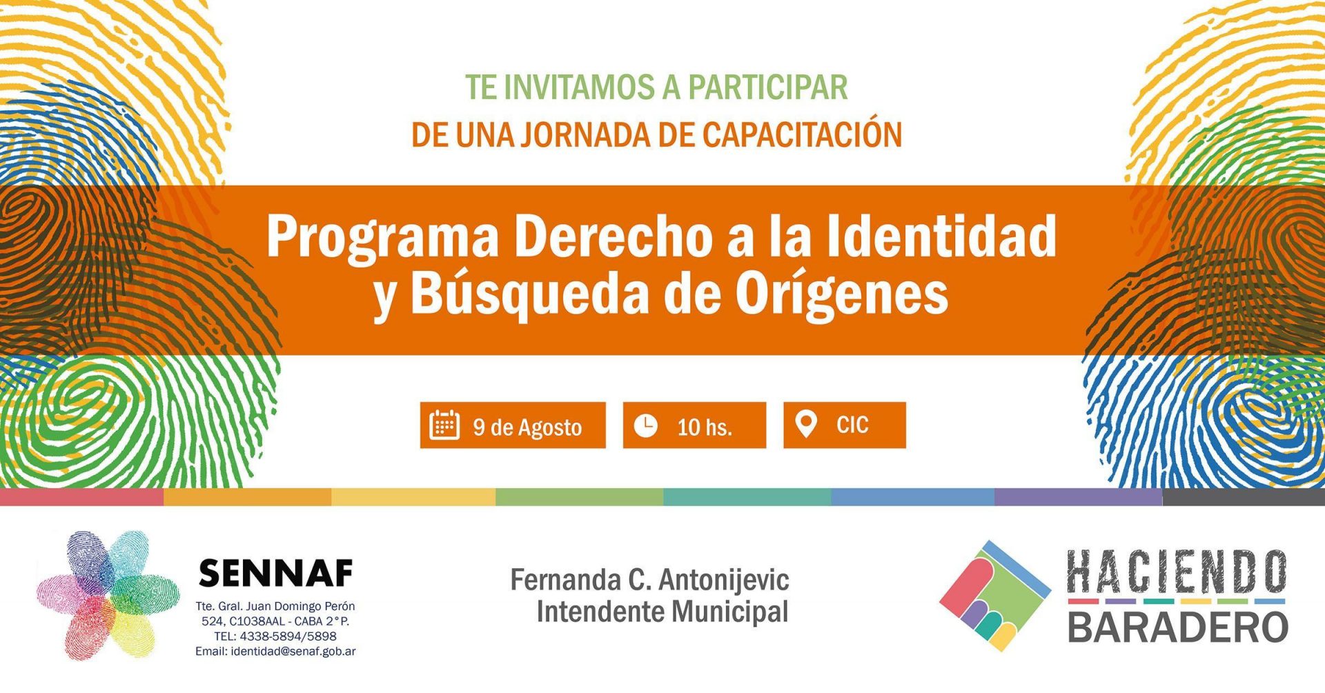 Capacitación sobre el Programa de Derecho a la Identidad y Búsqueda de Orígenes