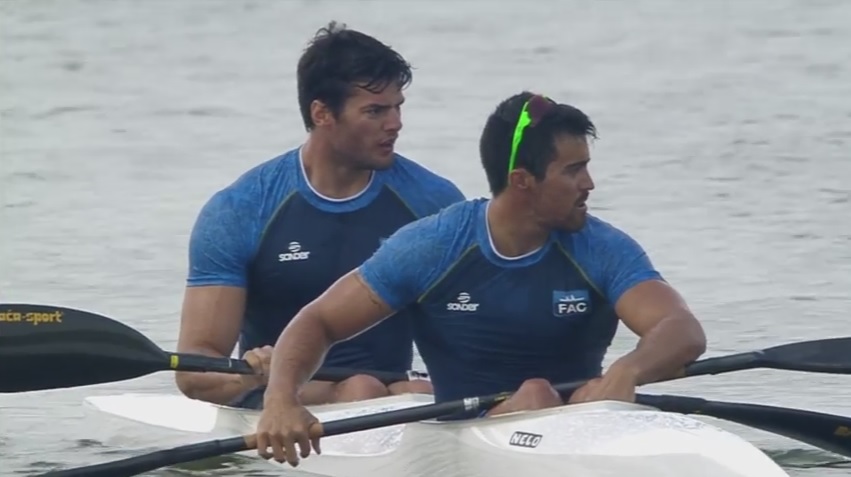 La dupla Carreras – Di Giacomo ganó la Final B del Mundial de Canotaje en K2 x 500 Mts