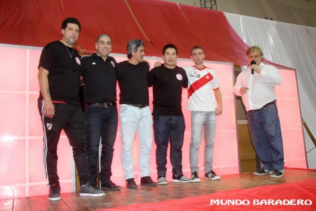 Orteguita presente en la Cena Aniversario de la Filial de River