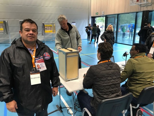 Fernando Bogado estuvo presente en las elecciones legislativas de Noruega