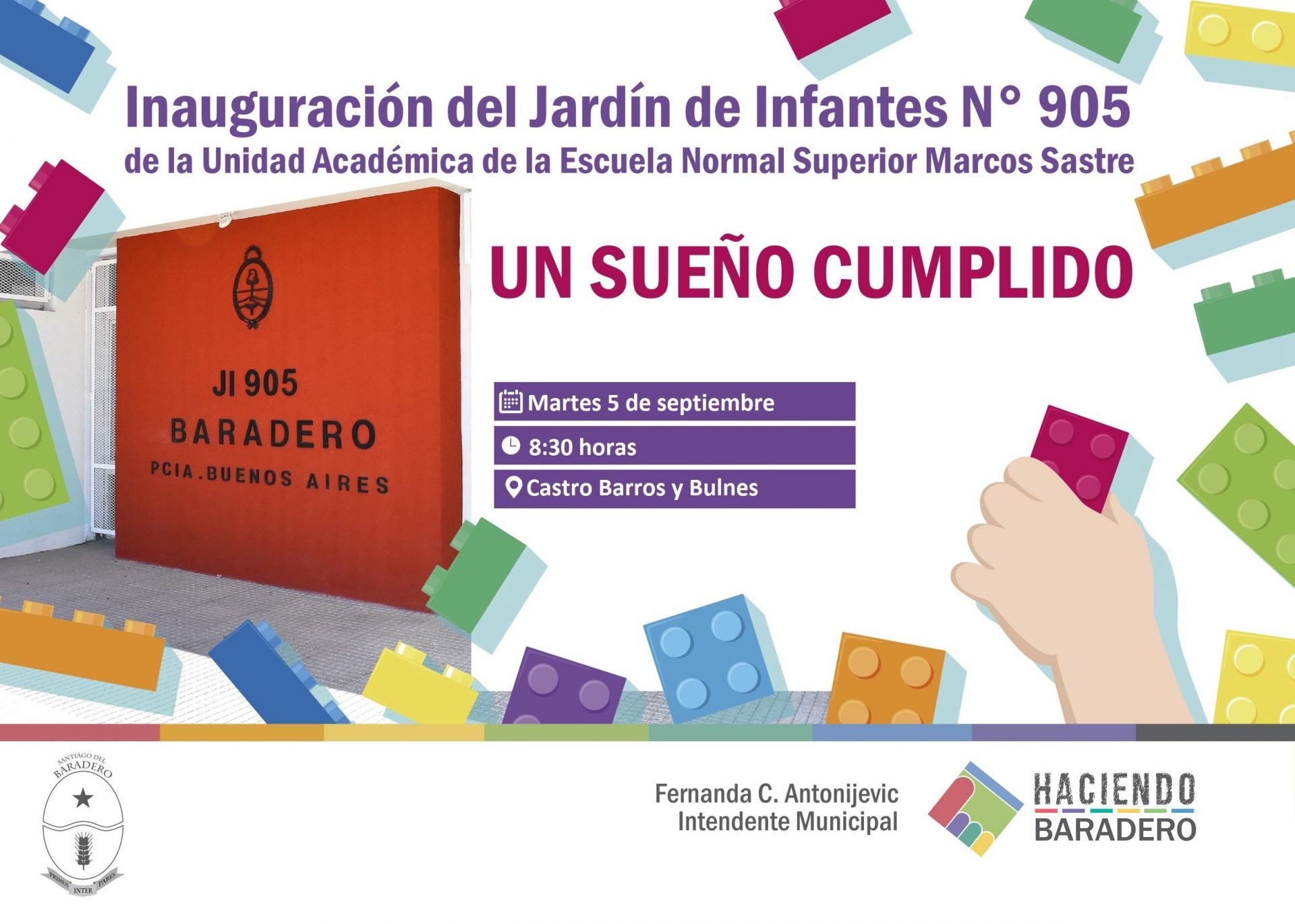 Se inaugura el edificio del Jardín de Infantes N° 905