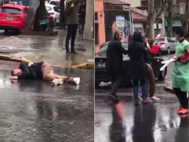 Ricardo Darín socorrió a una persona tirada en la calle